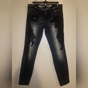 Express Ultra Low Rise Skinny Jeans